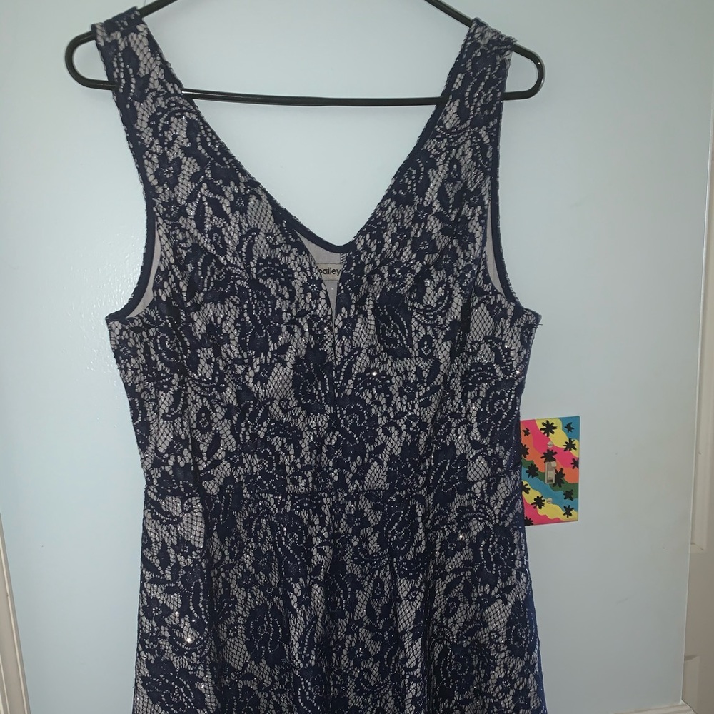 Blue Sparkley Mini Dress